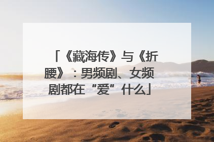 《藏海传》与《折腰》：男频剧、女频剧都在“爱”什么
