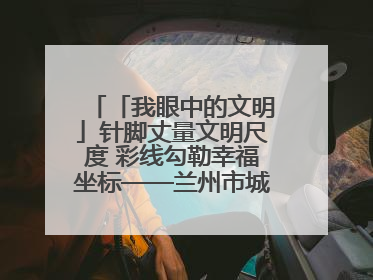 「我眼中的文明」针脚丈量文明尺度 彩线勾勒幸福坐标——兰州市城关区酒泉路街道办事处