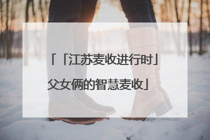 「江苏麦收进行时」父女俩的智慧麦收