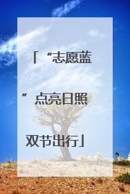 “志愿蓝”点亮日照双节出行