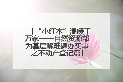 “小红本”温暖千万家——自然资源部为基层解难题办实事之不动产登记篇