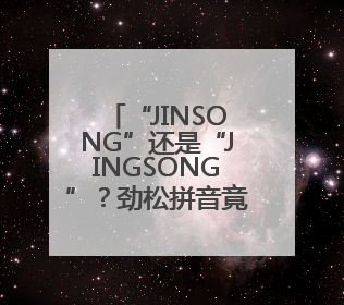 “JINSONG”还是“JINGSONG”？劲松拼音竟有两种写法