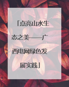 点亮山水生态之美——广西电网绿色发展实践