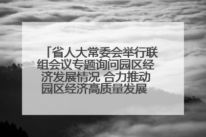 省人大常委会举行联组会议专题询问园区经济发展情况 合力推动园区经济高质量发展 王宁主持会议并讲话 王予波带队到会应询