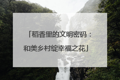稻香里的文明密码：和美乡村绽幸福之花