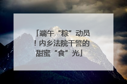 端午“粽”动员！内乡法院干警的甜蜜“食”光