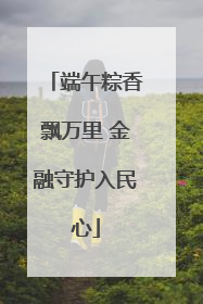 端午粽香飘万里 金融守护入民心
