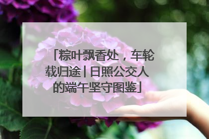 粽叶飘香处，车轮载归途│日照公交人的端午坚守图鉴