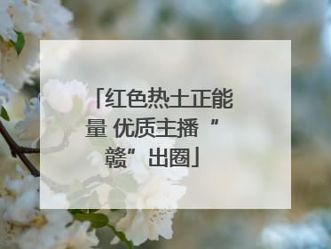 红色热土正能量 优质主播“赣”出圈