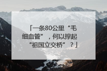 一条80公里“毛细血管”，何以撑起“祖国立交桥”？
