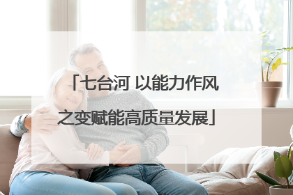 七台河 以能力作风之变赋能高质量发展