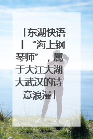 东湖快语丨“海上钢琴师”，属于大江大湖大武汉的诗意浪漫