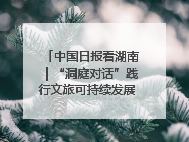 中国日报看湖南｜“洞庭对话”践行文旅可持续发展的生态之约