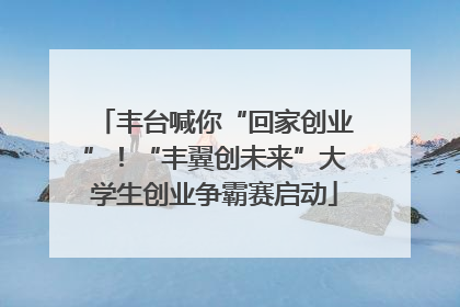 丰台喊你“回家创业”！“丰翼创未来”大学生创业争霸赛启动