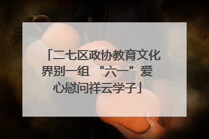二七区政协教育文化界别一组 “六一”爱心慰问祥云学子