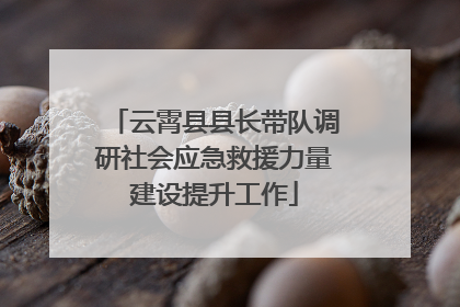 云霄县县长带队调研社会应急救援力量建设提升工作