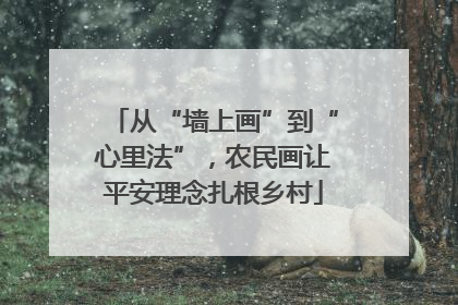 从“墙上画”到“心里法”，农民画让平安理念扎根乡村