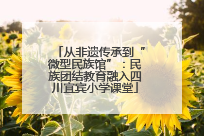 从非遗传承到“微型民族馆”：民族团结教育融入四川宜宾小学课堂