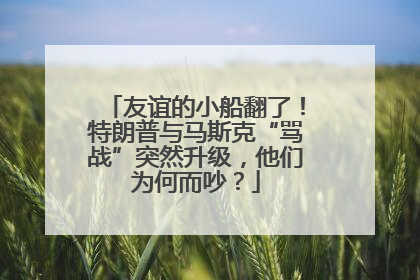 友谊的小船翻了！特朗普与马斯克“骂战”突然升级，他们为何而吵？