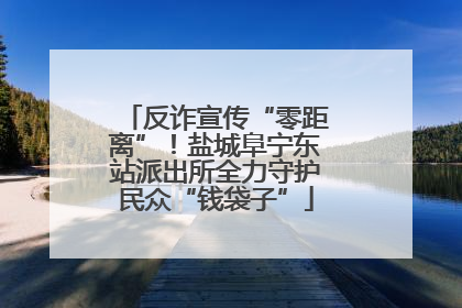 反诈宣传“零距离”！盐城阜宁东站派出所全力守护民众“钱袋子”