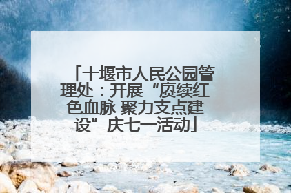 十堰市人民公园管理处：开展“赓续红色血脉 聚力支点建设”庆七一活动