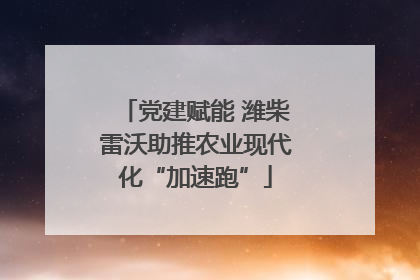 党建赋能 潍柴雷沃助推农业现代化“加速跑”