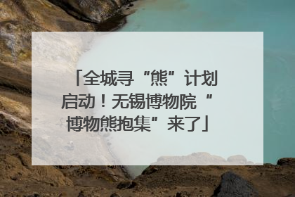 全城寻“熊”计划启动！无锡博物院“博物熊抱集”来了