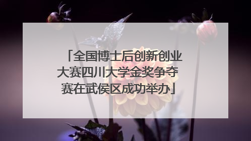 全国博士后创新创业大赛四川大学金奖争夺赛在武侯区成功举办