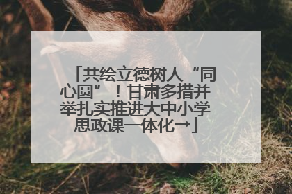 共绘立德树人“同心圆”！甘肃多措并举扎实推进大中小学思政课一体化→
