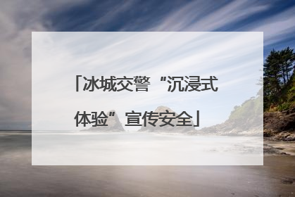 冰城交警“沉浸式体验”宣传安全