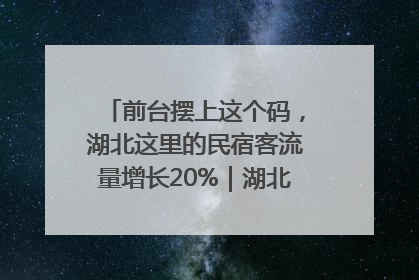 前台摆上这个码，湖北这里的民宿客流量增长20%｜湖北市场监管所的故事
