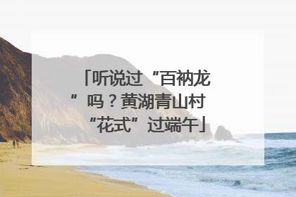 听说过“百衲龙”吗？黄湖青山村“花式”过端午