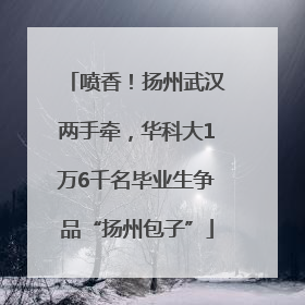 喷香！扬州武汉两手牵，华科大1万6千名毕业生争品“扬州包子”