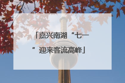 嘉兴南湖“七一”迎来客流高峰