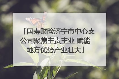 国寿财险济宁市中心支公司聚焦主责主业 赋能地方优势产业壮大