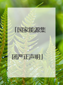 国家能源集团严正声明