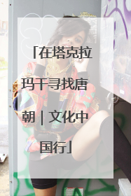 在塔克拉玛干寻找唐朝｜文化中国行