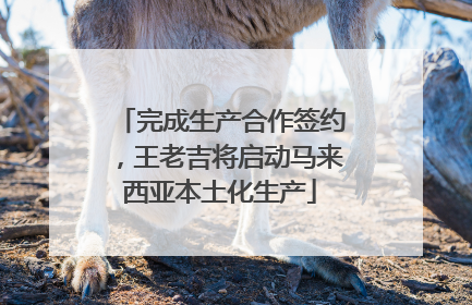 完成生产合作签约，王老吉将启动马来西亚本土化生产