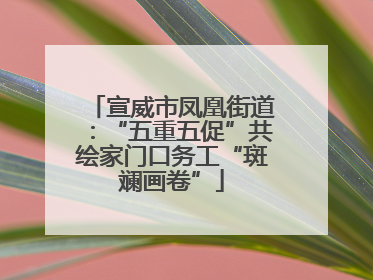 宣威市凤凰街道：“五重五促”共绘家门口务工“斑斓画卷”