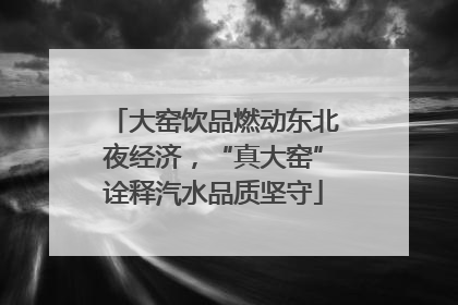 大窑饮品燃动东北夜经济，“真大窑”诠释汽水品质坚守