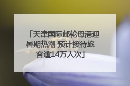 天津国际邮轮母港迎暑期热潮 预计接待旅客逾14万人次
