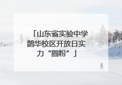 山东省实验中学鹊华校区开放日实力“圈粉”