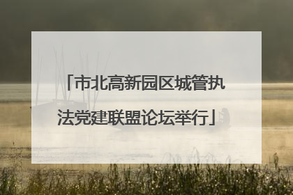 市北高新园区城管执法党建联盟论坛举行