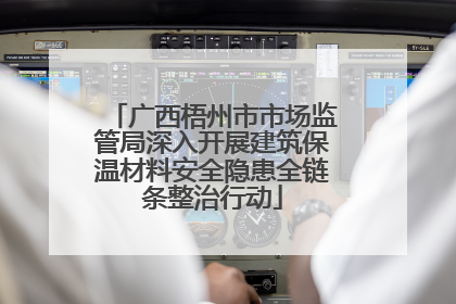 广西梧州市市场监管局深入开展建筑保温材料安全隐患全链条整治行动