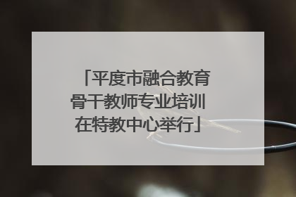 平度市融合教育骨干教师专业培训在特教中心举行