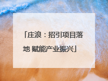 庄浪：招引项目落地 赋能产业振兴