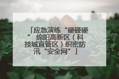 应急演练“硬碰硬” 绵阳高新区（科技城直管区）织密防汛“安全网”