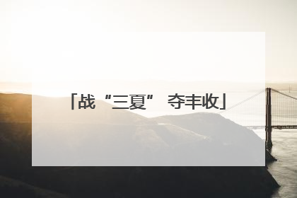 战“三夏” 夺丰收