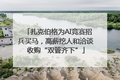 扎克伯格为AI竞赛招兵买马，高薪挖人和洽谈收购“双管齐下”