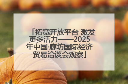 拓宽开放平台 激发更多活力——2025年中国·廊坊国际经济贸易洽谈会观察
